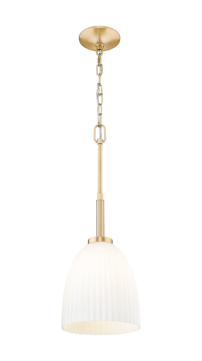 7518P8-MGLD - Naya 1 Light 8" Pendant - Modern Gold