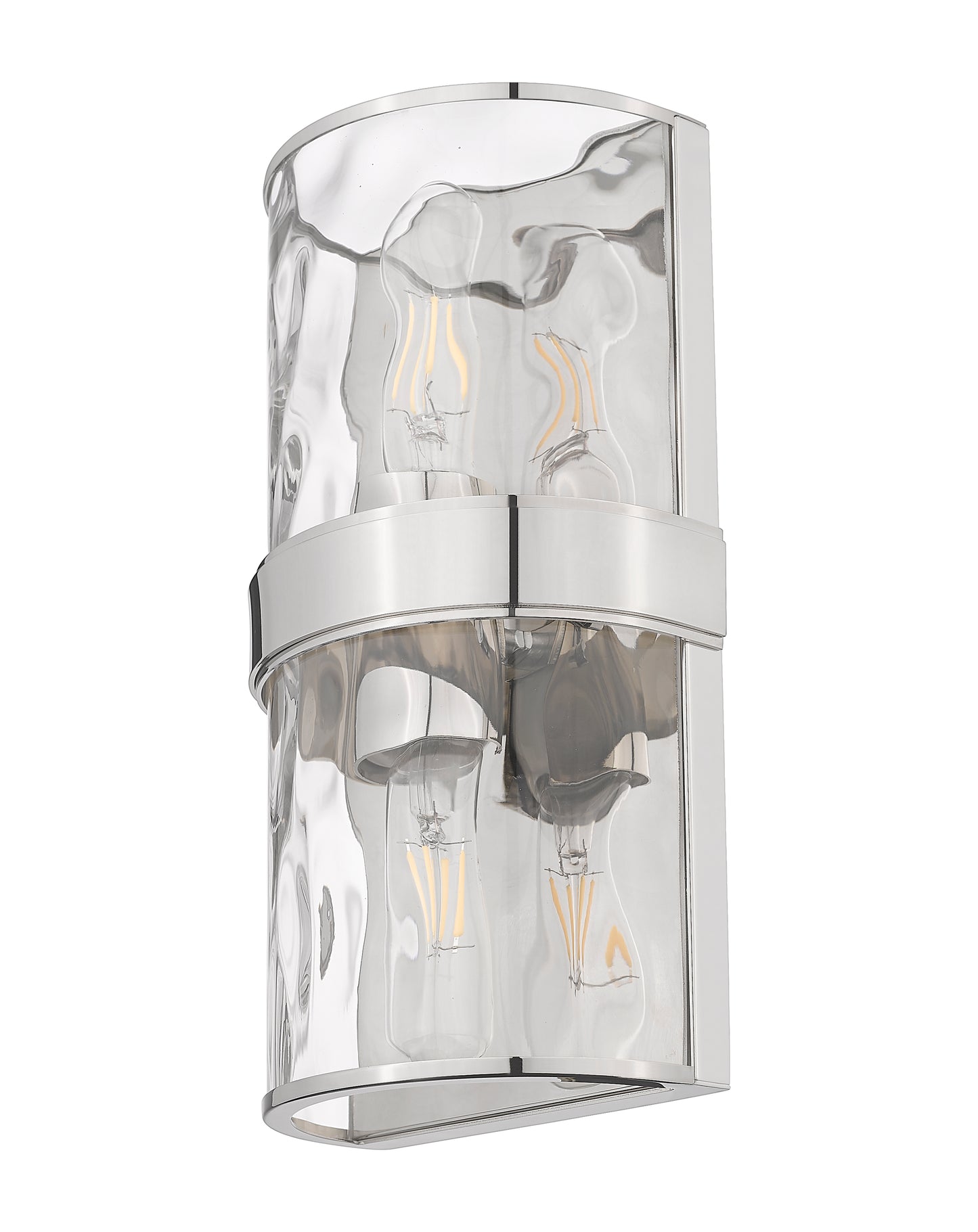 3053-2SS-PN - Meridian 2 Light Wall 12" Sconce - Polished Nickel