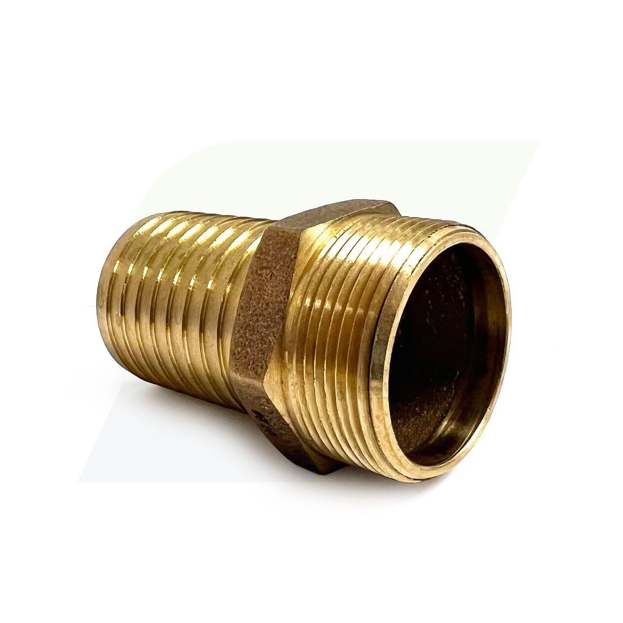 RBMANL150 - 1-1/2" Brass Hose Barb x MPT Male Adapter
