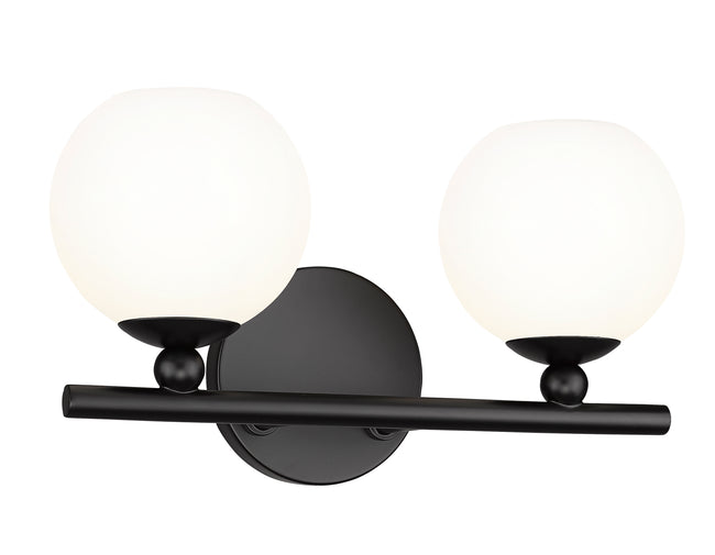1100-2V-MB - Neoma 2 Light 14" Vanity - Matte Black