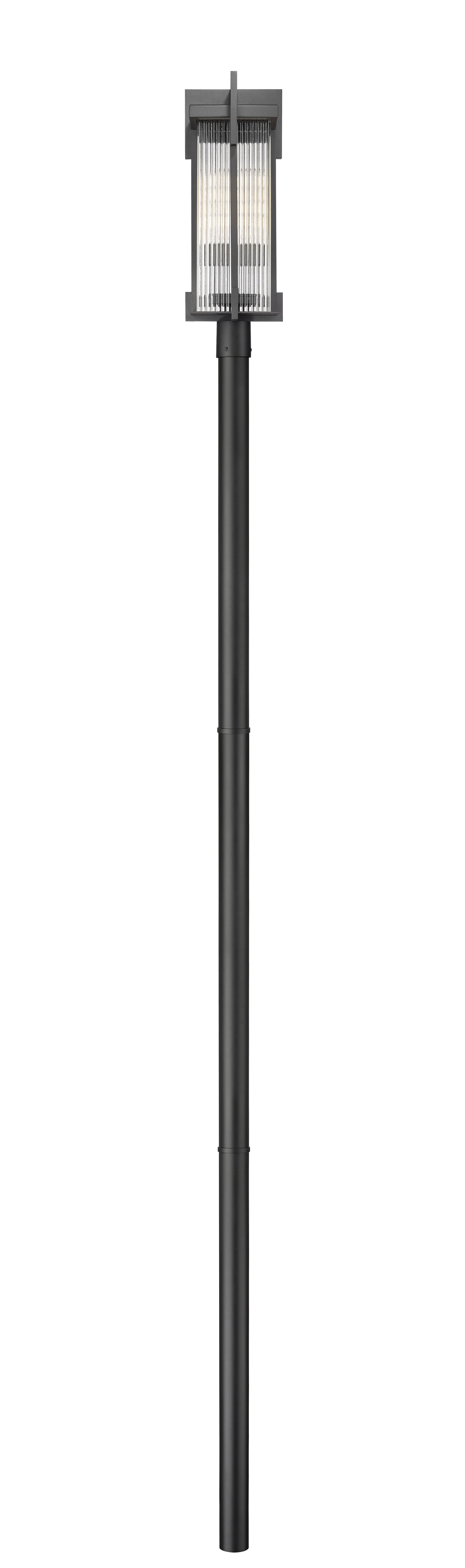 5031PHBR-5009P120-BK - Fortis 2 Light 144" Post Light - Sand Black