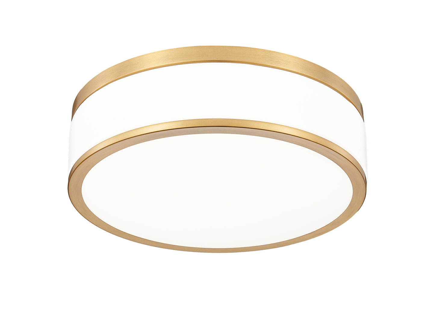 1012F12-MGLD-LED - Ballord 1 Light Flush 12" Mount - Modern Gold