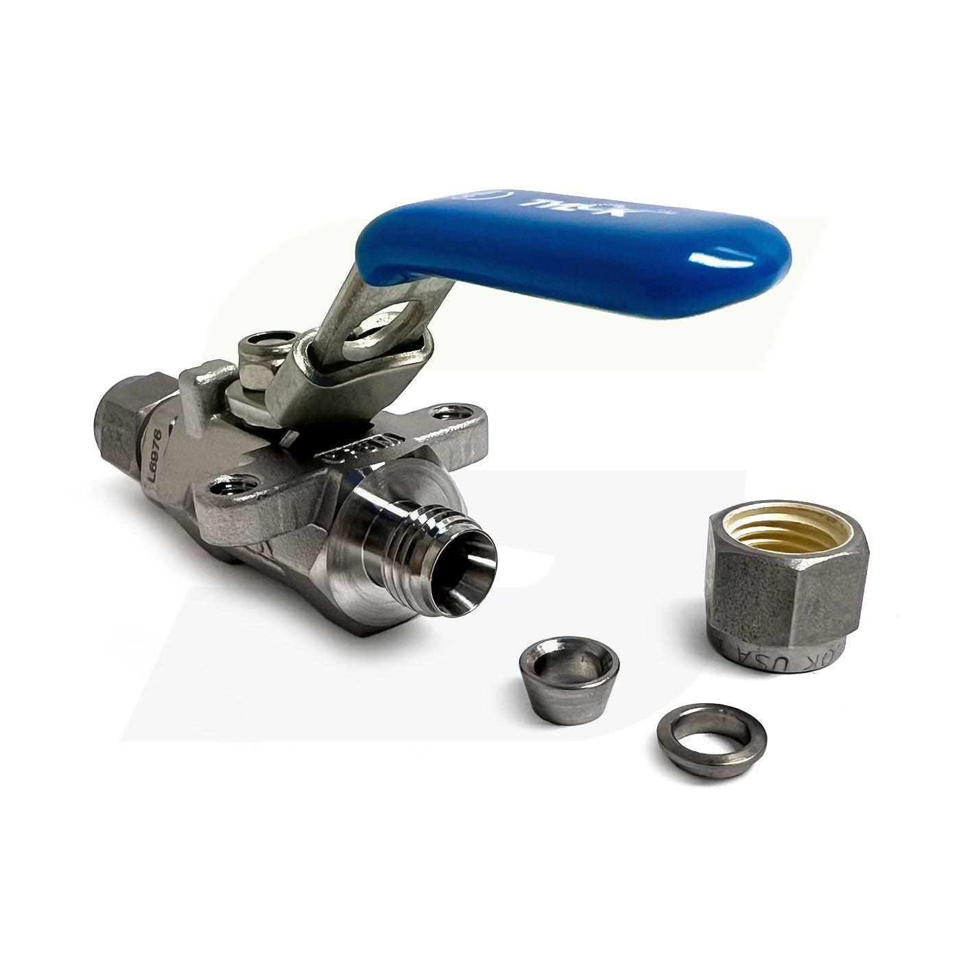 SS-GP4-D4D4 - Stainless GP Ball Valve 1/4" CBC Tube x 1/4" CBC Tube