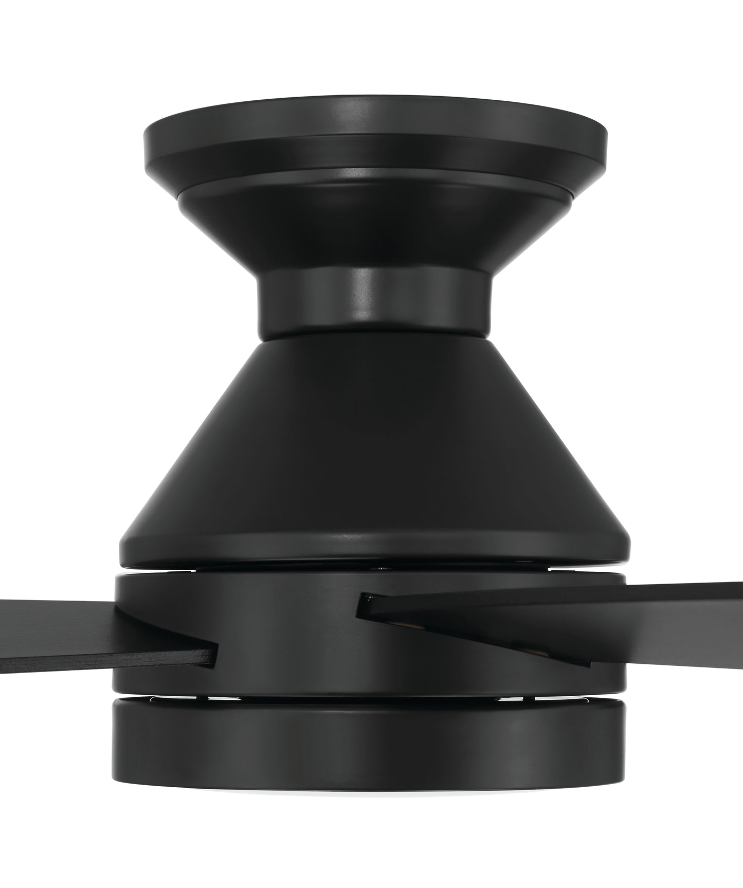 DMC52FB4 - DeMarco 52" 4-blade Ceiling Fan Indoor/Outdoor Damp Rated 52" 4 Blade Indoor Outdoor Ceiling Fan with Light Kit - Flat Black