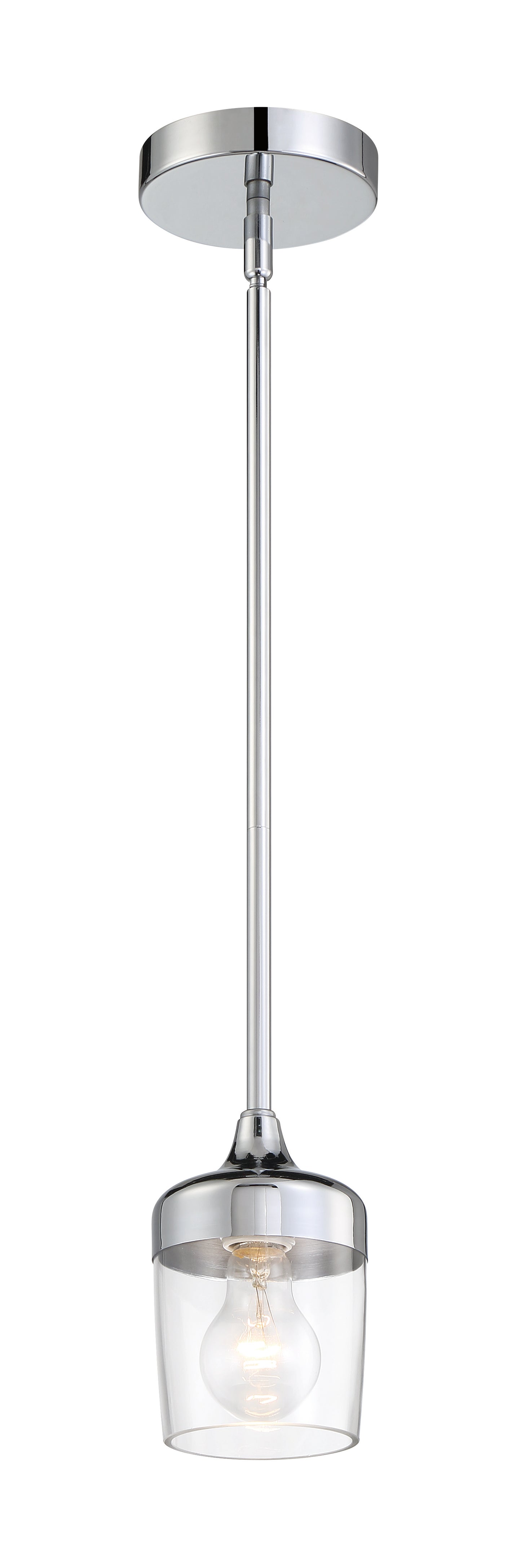 58191-CH - Wrenn 1 Light 5.12" Wide Mini Pendant - Chrome