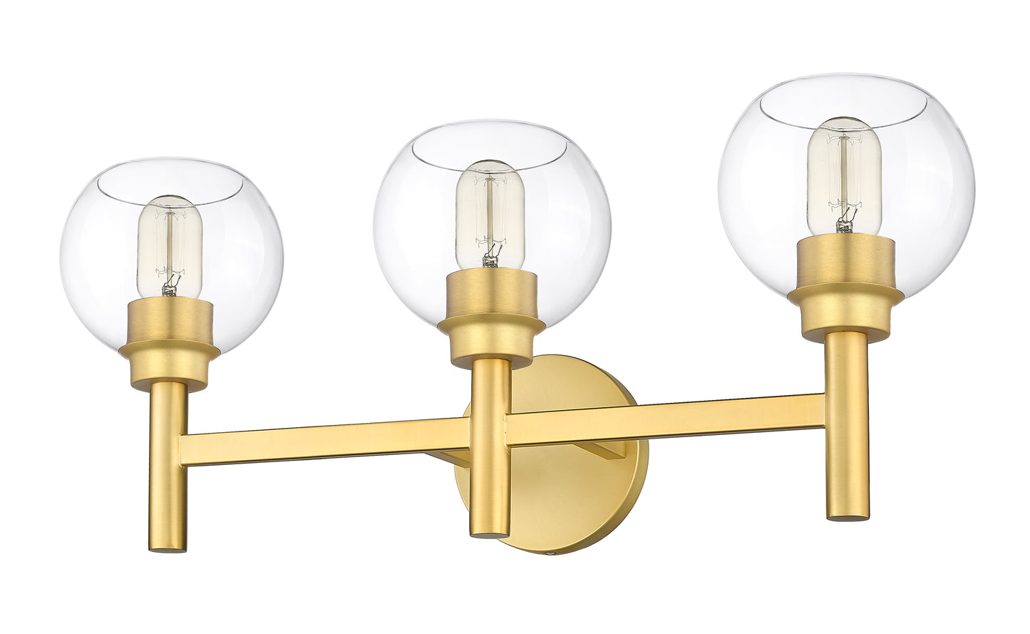 7502-3V-BG - Sutton 3 Light 24" Vanity - Brushed Gold