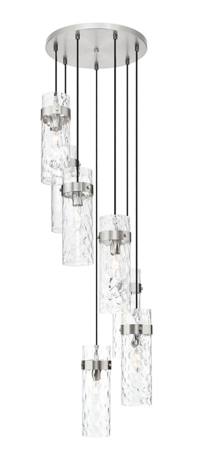 7002P5-7R-BN - Fontaine 7 Light 20" Chandelier - Brushed Nickel