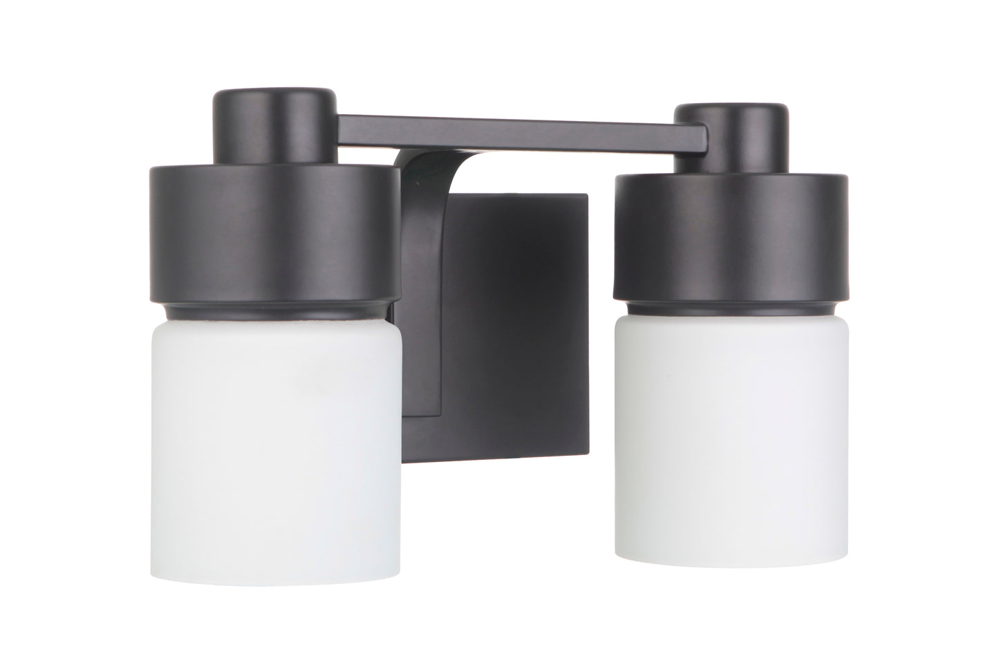 12314FB2 - District 2 Light 13.5" Wide Vanity Light - Flat Black