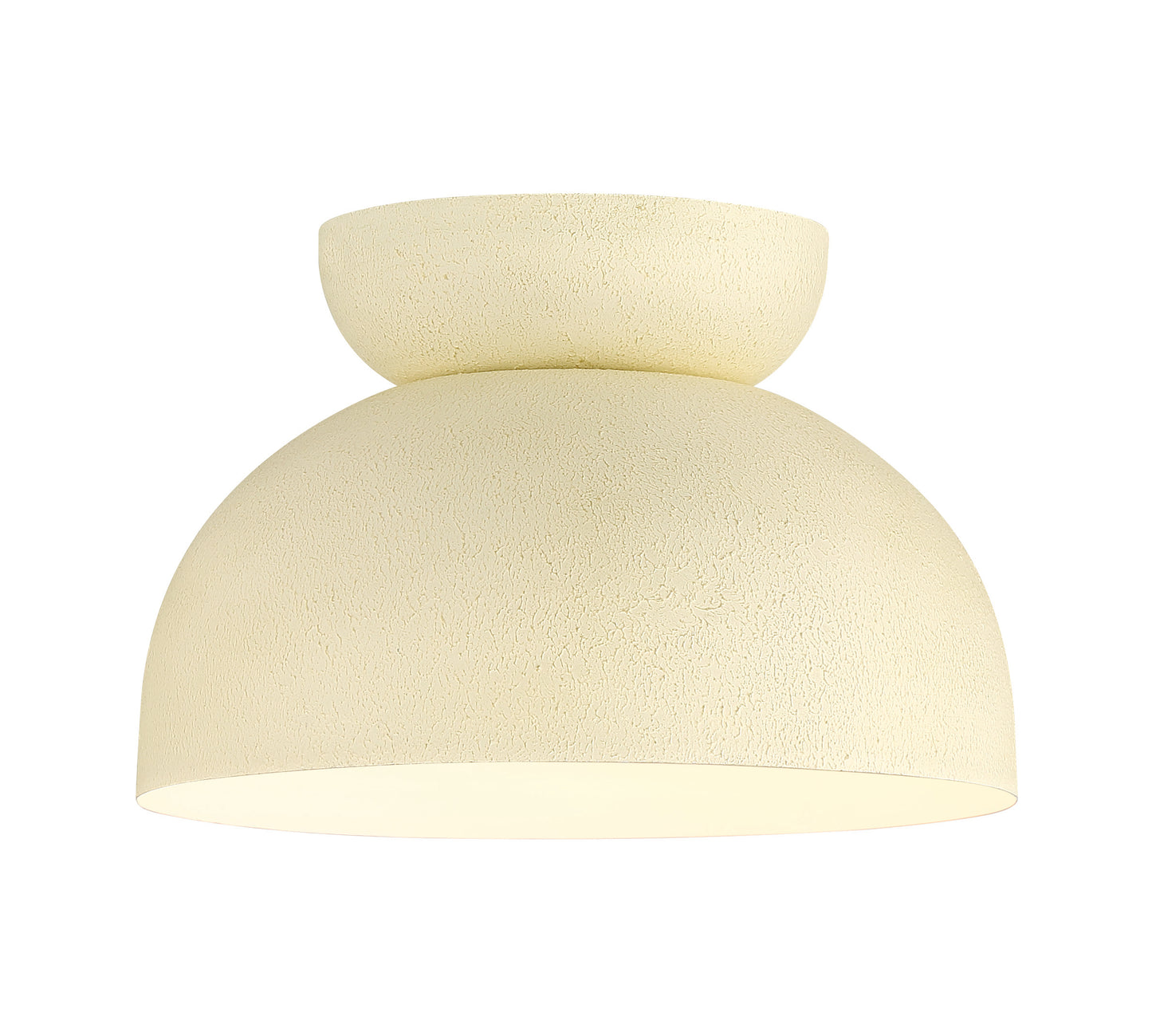 59181-CW - Ventura Dome 1 Light 10.5" Wide Flush Mount - Cottage White