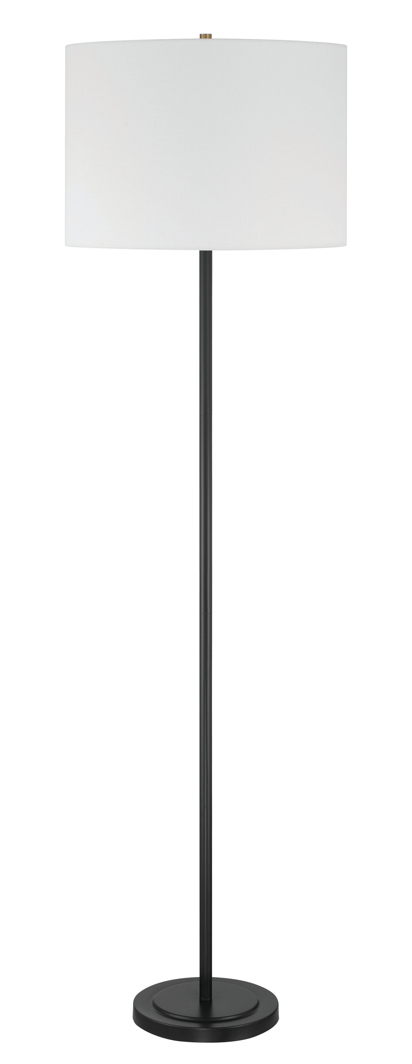 87010FB-F - Jones 1 Light 65" High Floor Lamp - Flat Black