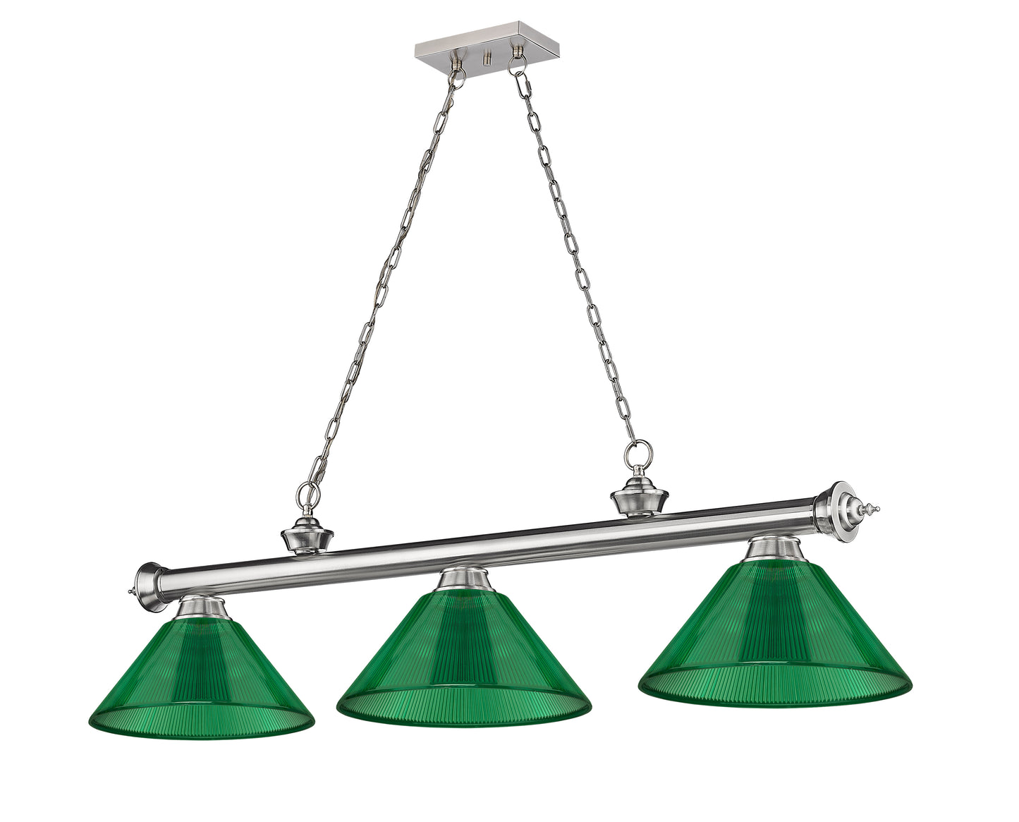 2306-3BN-ARG - Cordon 3 Light 57" Billiard - Brushed Nickel