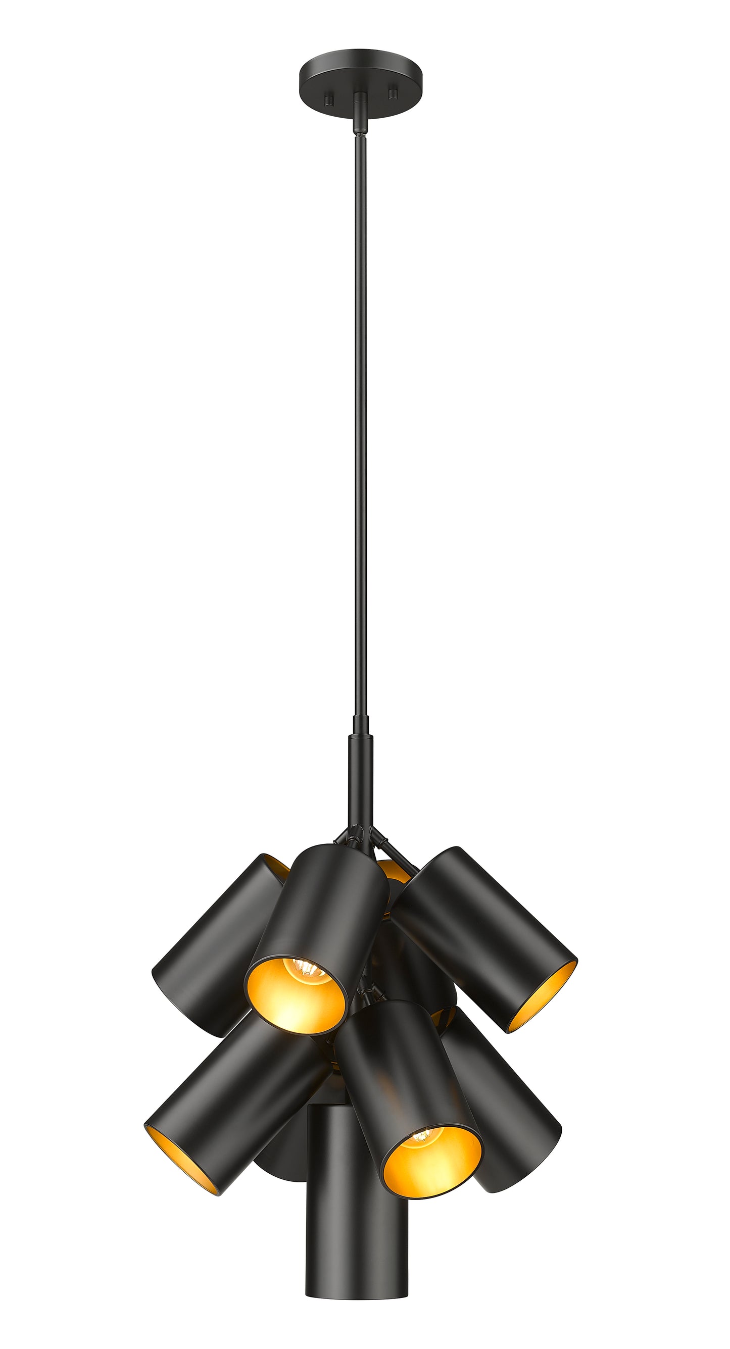 7520-9MB - Lumina 9 Light 17" Chandelier - Matte Black