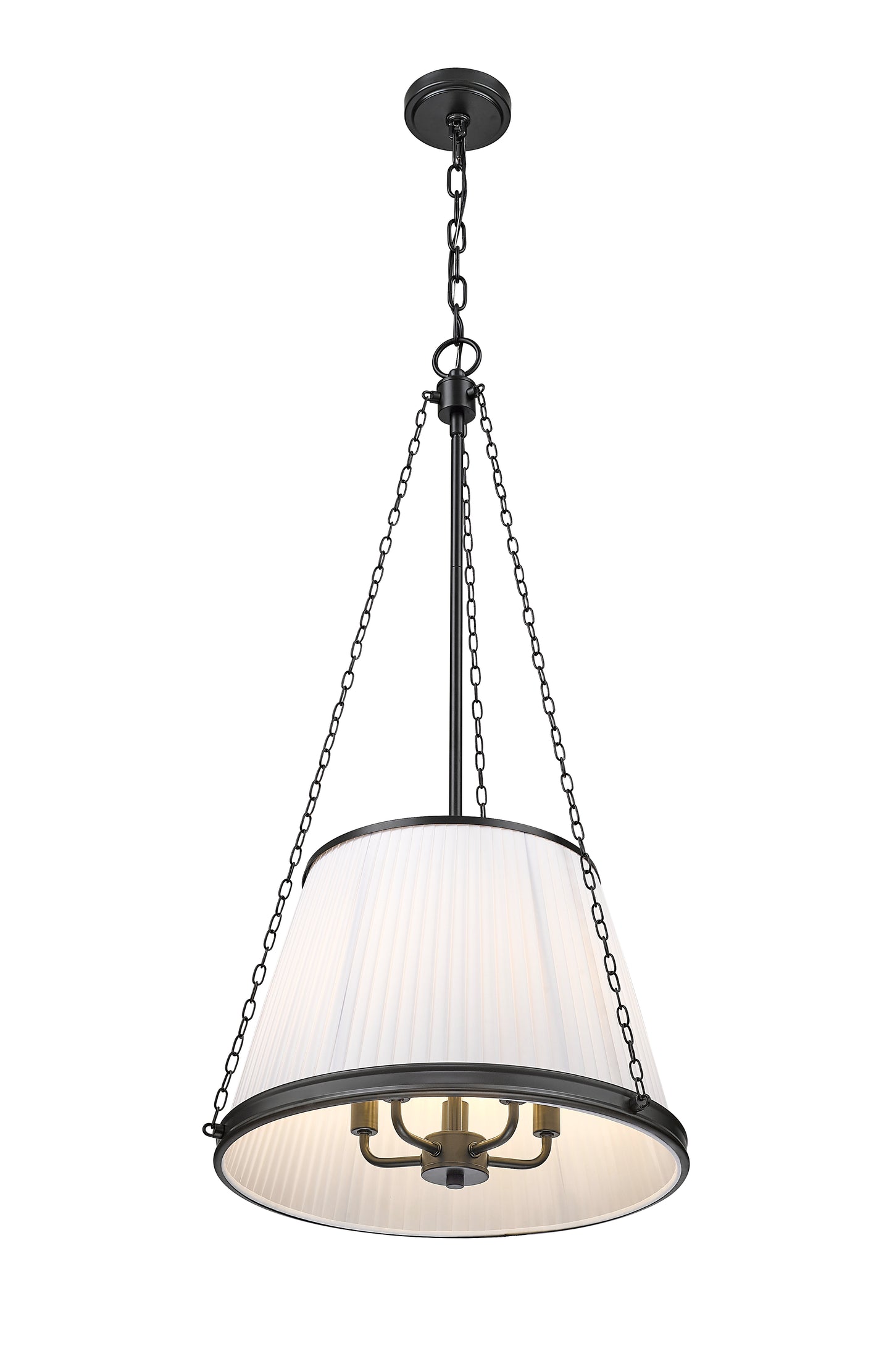 1954P18-MB - Madeline 5 Light 18" Pendant - Matte Black