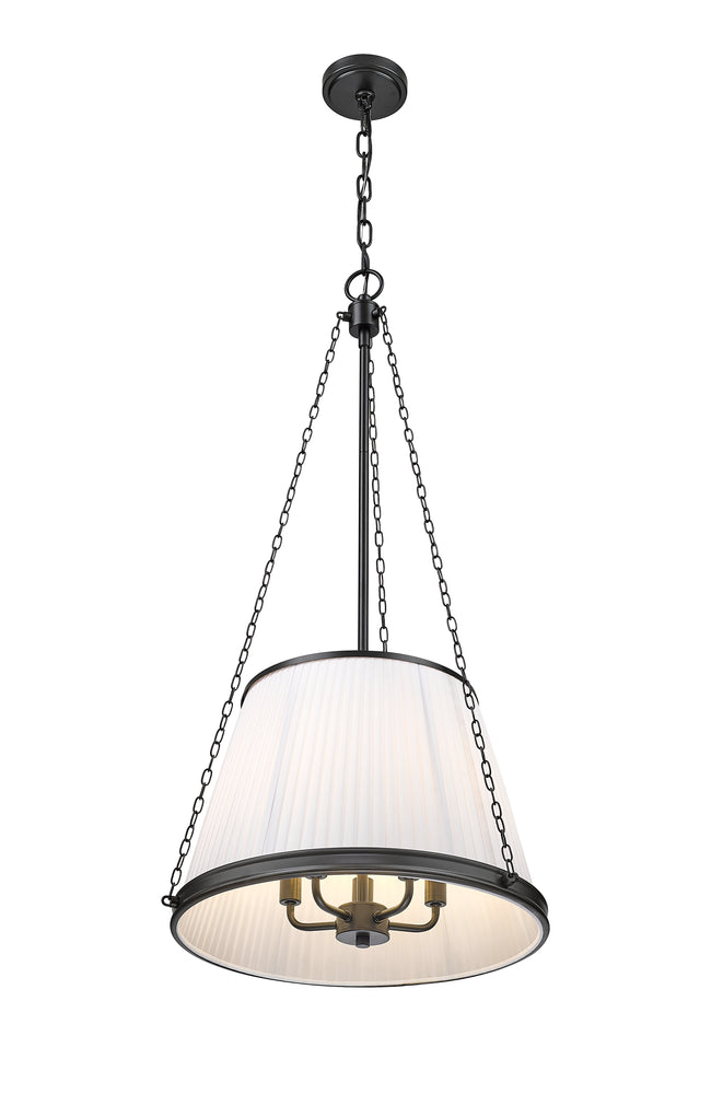 1954P18-MB - Madeline 5 Light 18" Pendant - Matte Black