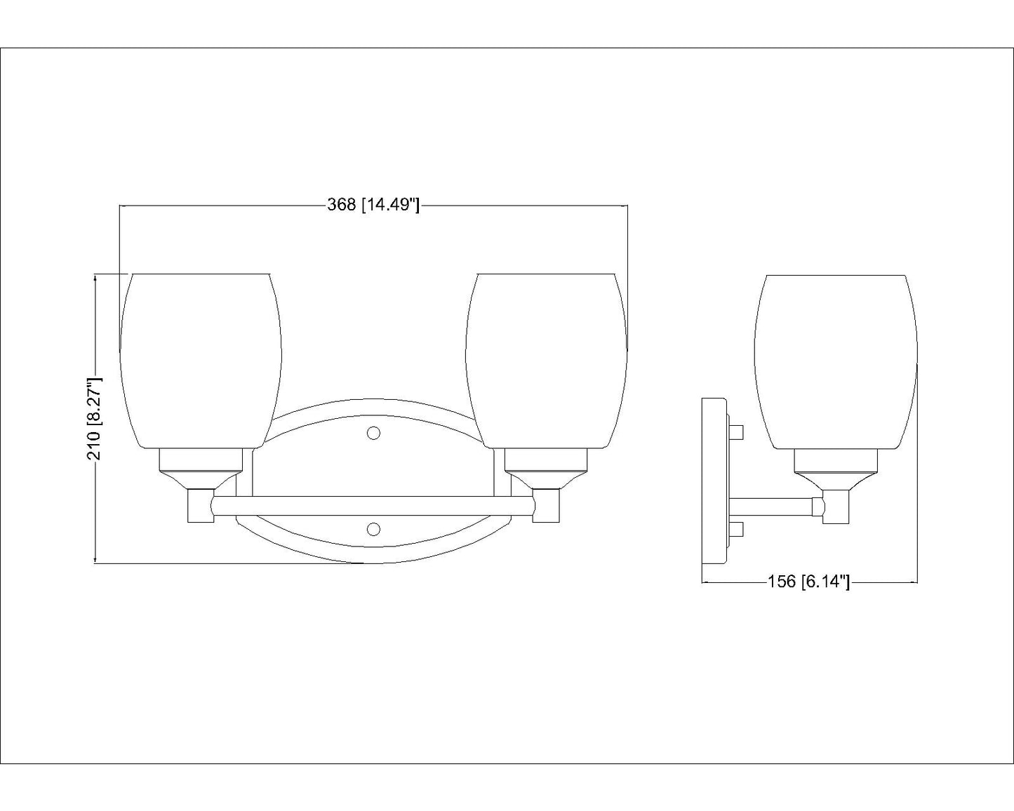 745-2V-LG - Kendrick 2 Light 14" Vanity - Luxe Gold