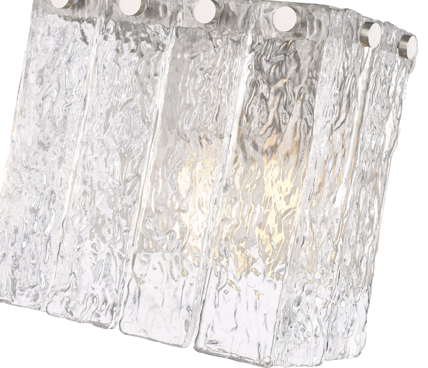 1943-1S-BN - Glacier 1 Light Wall 7" Sconce - Brushed Nickel