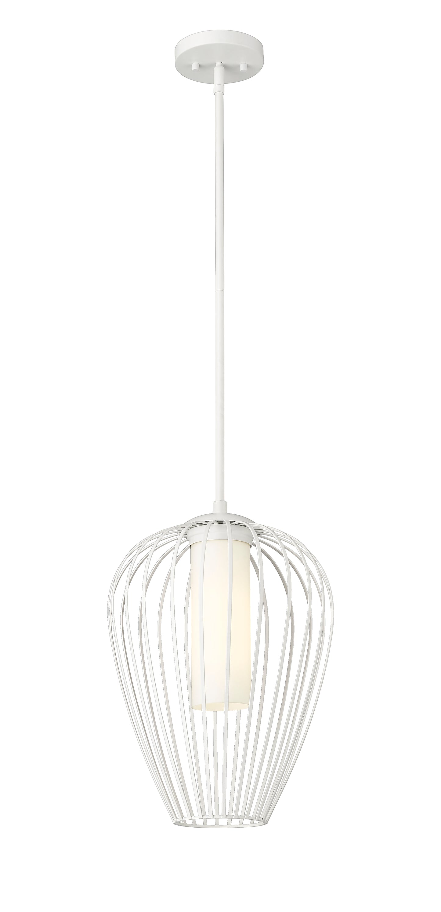 7507-12TW - Savanti 1 Light 12" Pendant - Tundra White