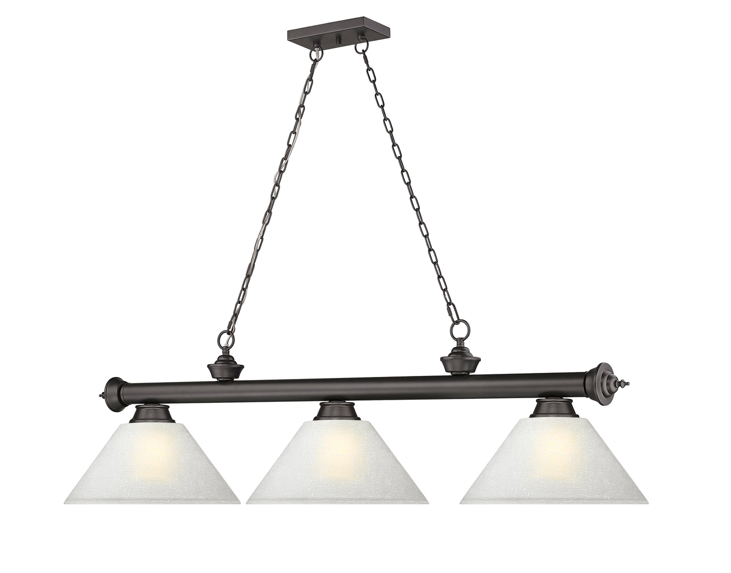 2306-3BRZ-AWL14 - Cordon 3 Light 57" Billiard - Bronze