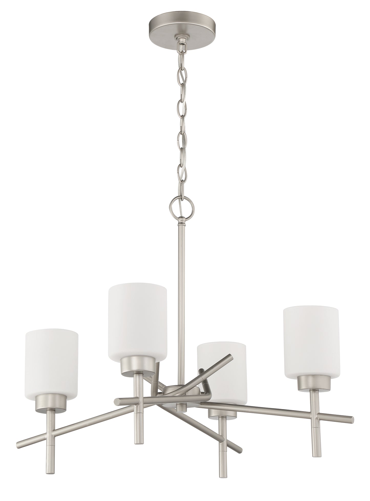 54624-SN - Cadence 4 Light 25" Wide Chandelier - Satin Nickel