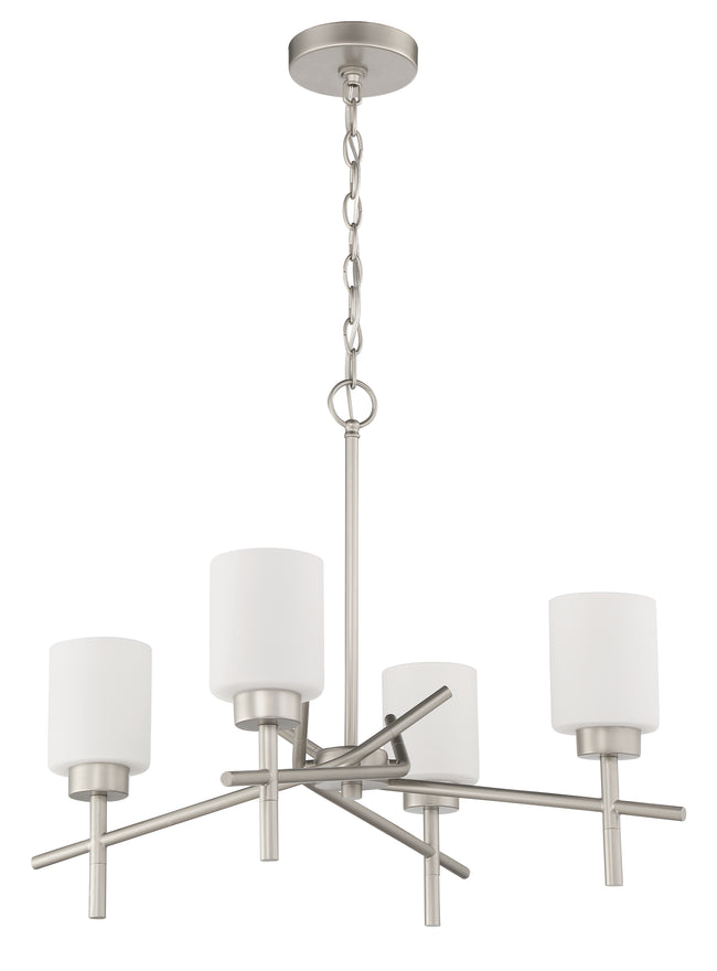 54624-SN - Cadence 4 Light 25" Wide Chandelier - Satin Nickel