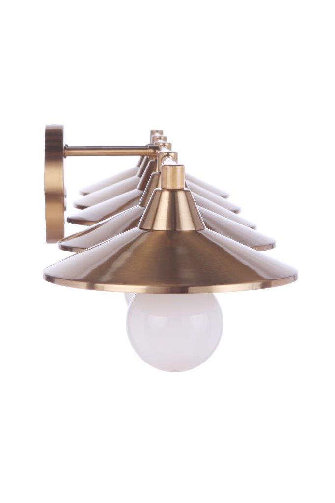 12546SB5 - Isaac 5 Light 46" Wide Vanity Light - Satin Brass
