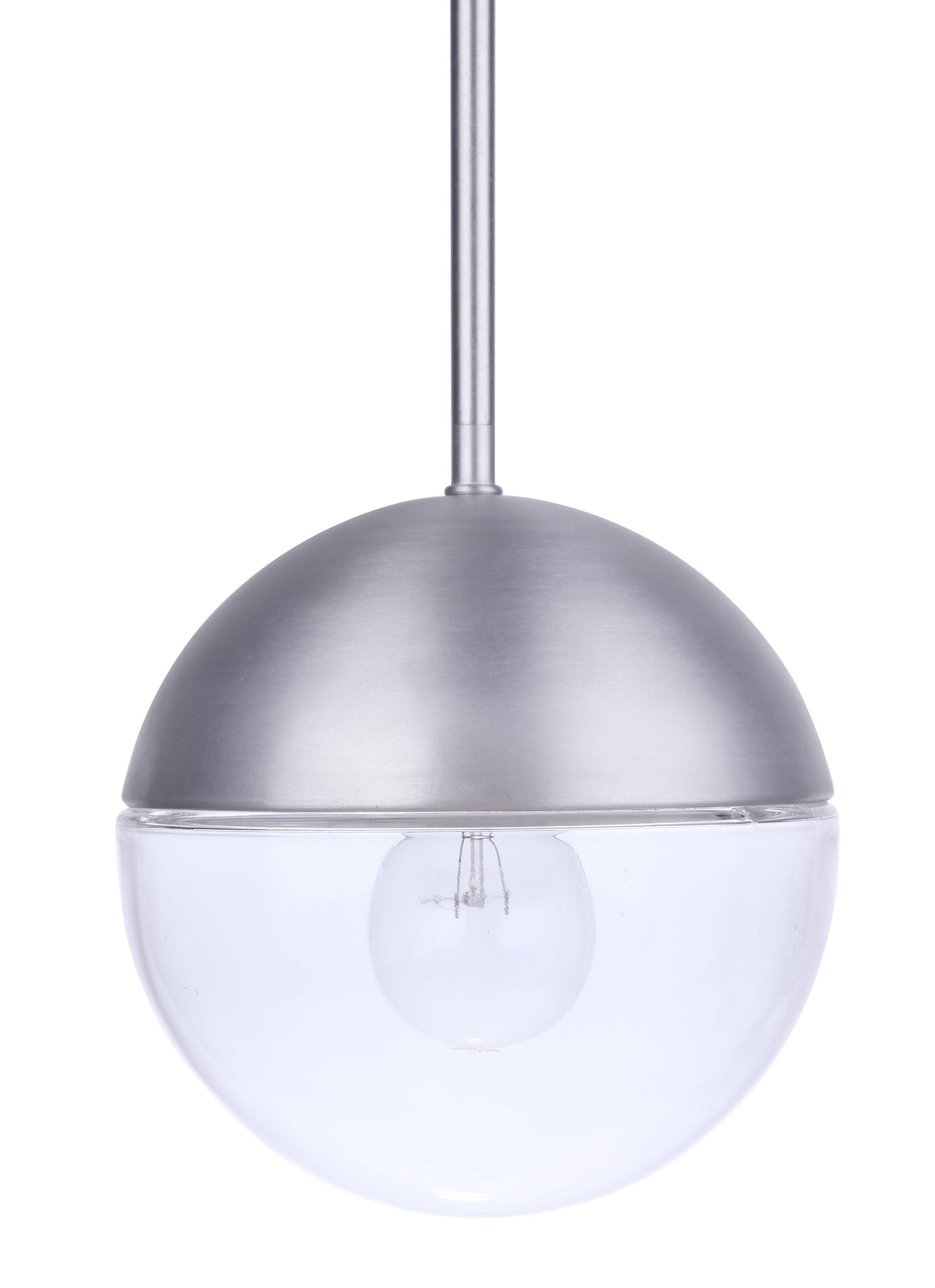 ZA3411-SA - Evie 1 Light 7.5" Wide Outdoor Pendant - Satin Aluminum