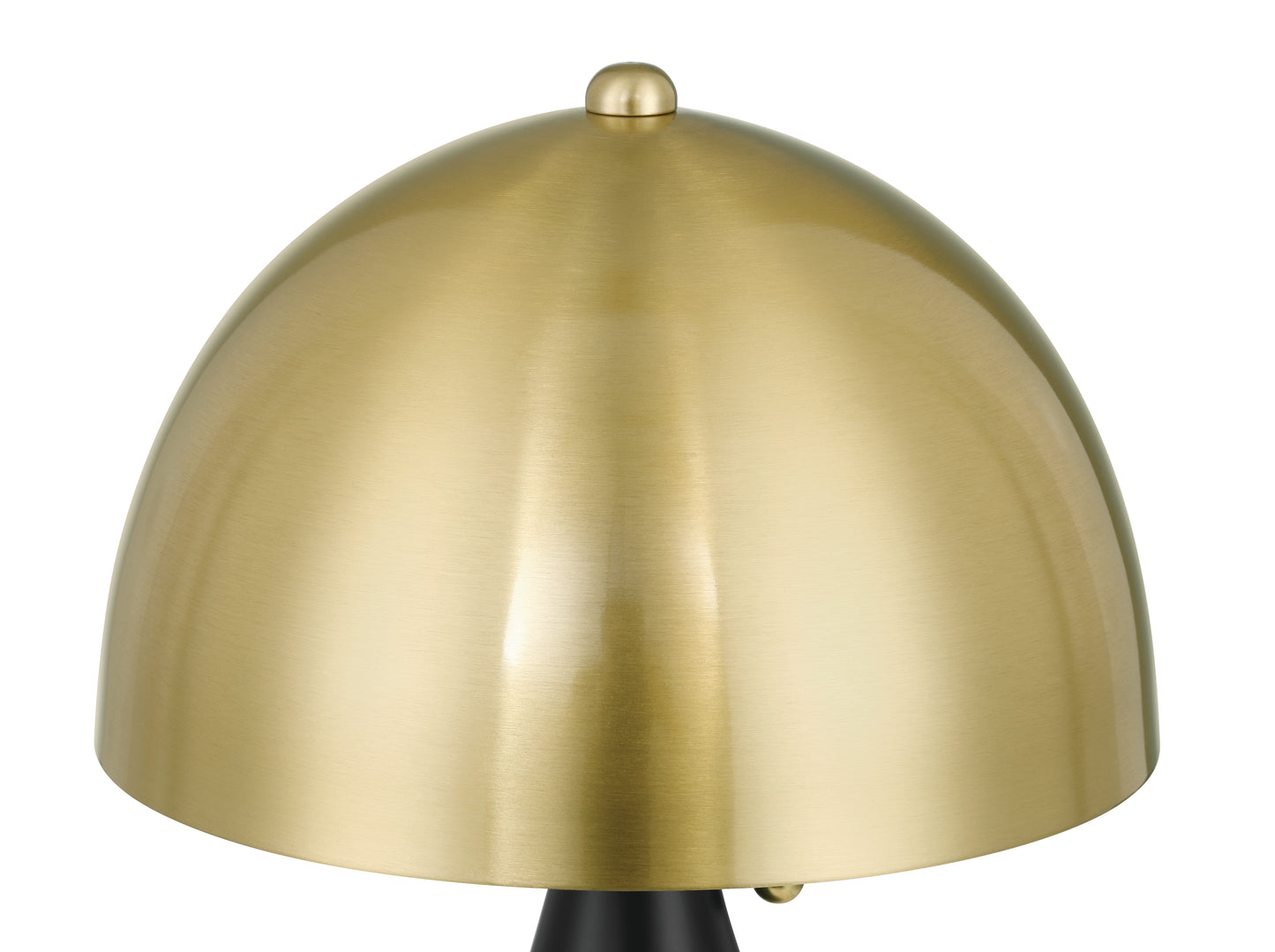 87014FBSB-T - Shelby 2 Light 14.55" High Table Lamp - Flat Black / Satin Brass