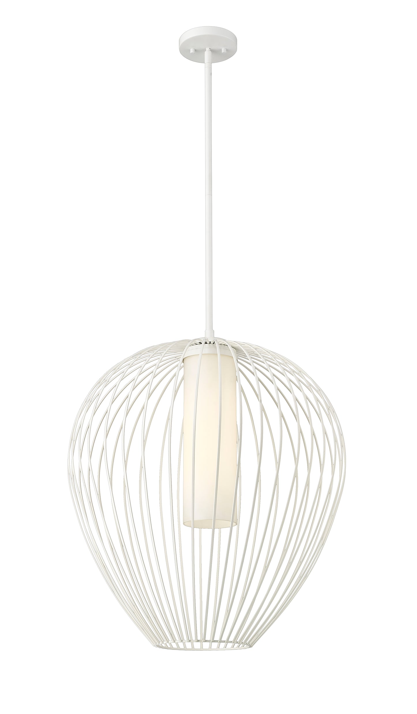 7507-22TW - Savanti 1 Light 22" Pendant - Tundra White