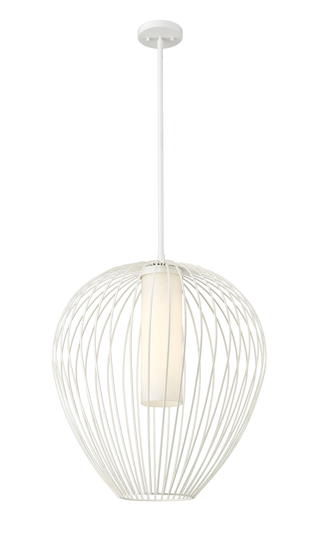 7507-22TW - Savanti 1 Light 22" Pendant - Tundra White