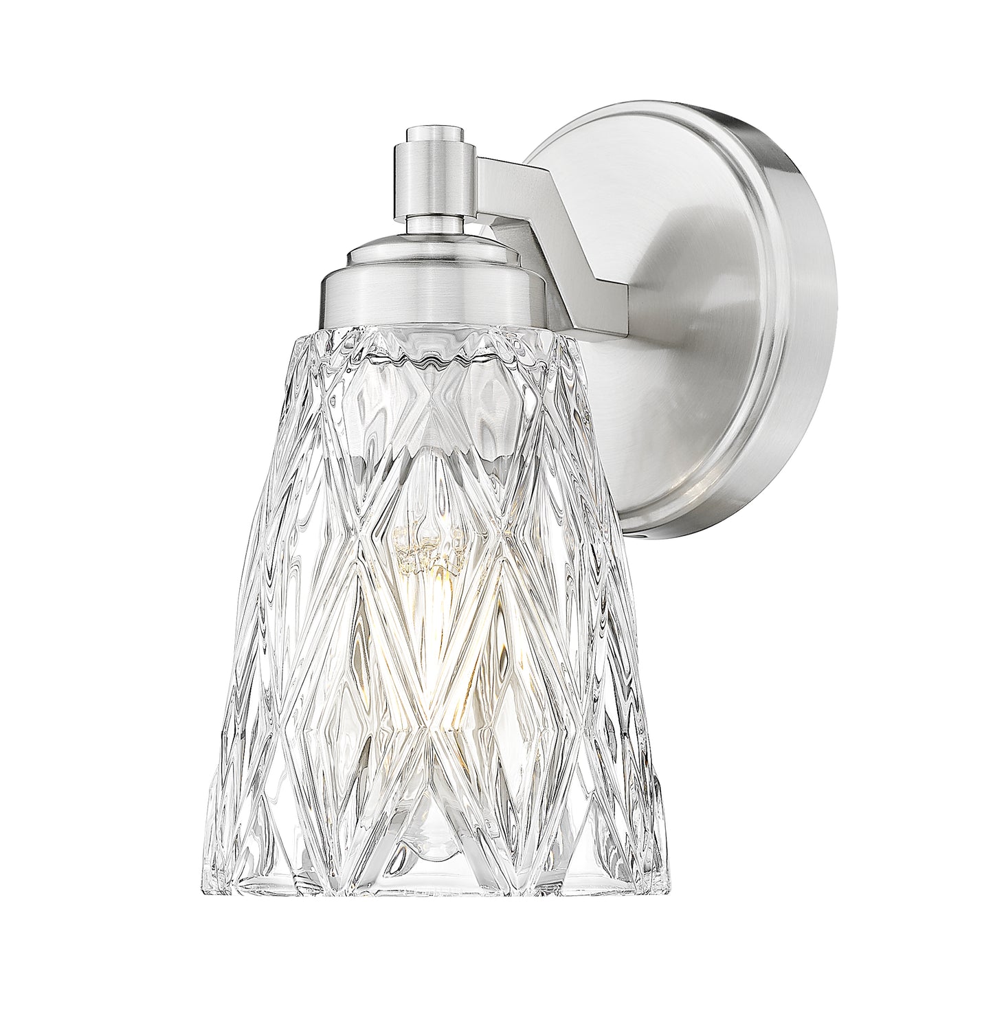 1960-1S-BN - Andree 1 Light Wall 9" Sconce - Brushed Nickel