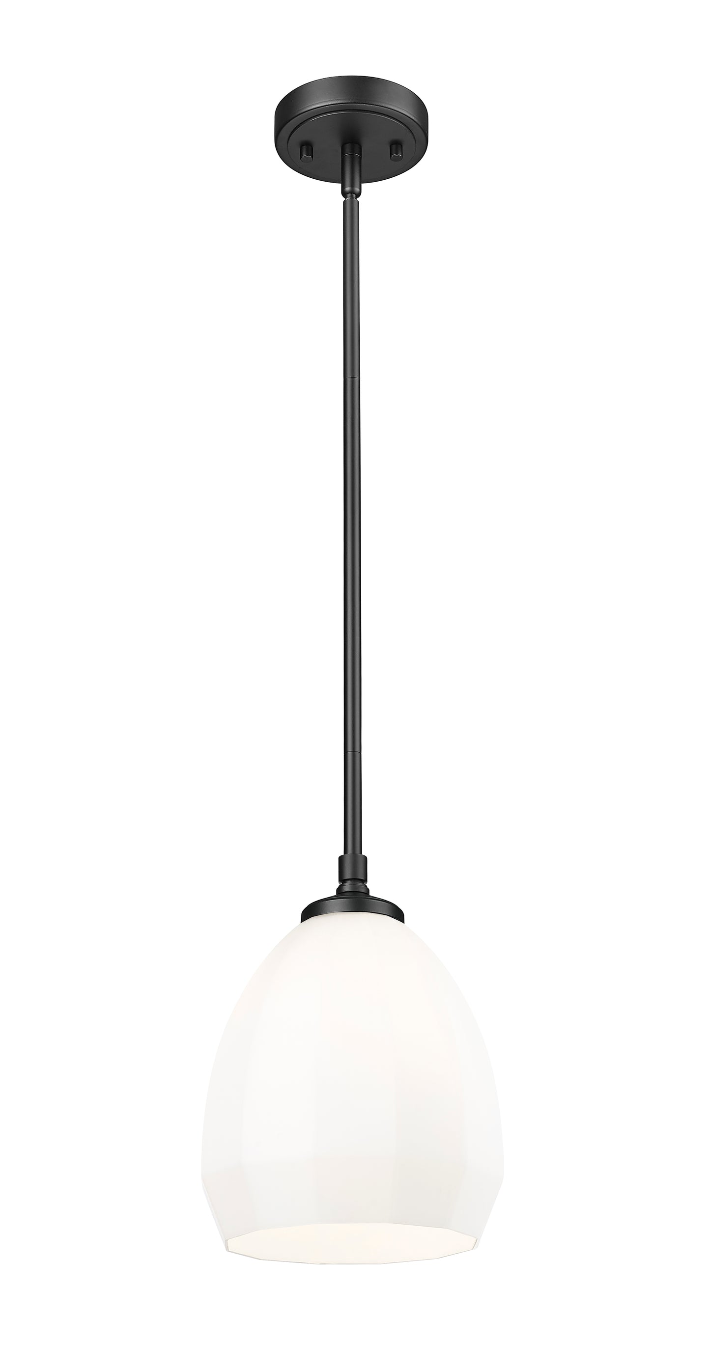 7004P8-MB - Oren 1 Light 8" Pendant - Matte Black