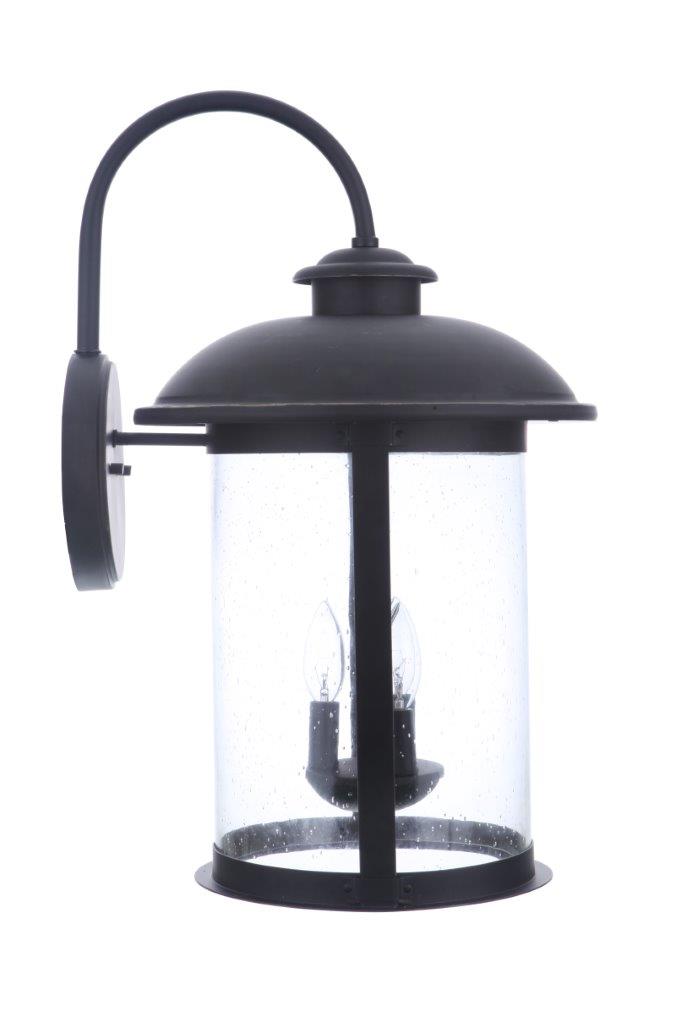 ZA3234-DBG - O'Fallon 3 Light 22" High Outdoor Wall Lantern - Dark Bronze Gilded