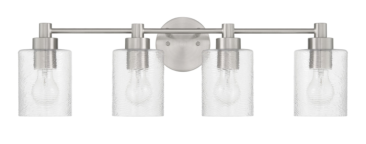 60204-BNK - Lyndsey 4 Light 28" Wide Vanity Light - Brushed Nickel