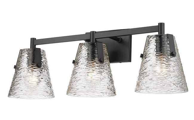 1101-3V-MB - Analia 3 Light 26" Vanity - Matte Black