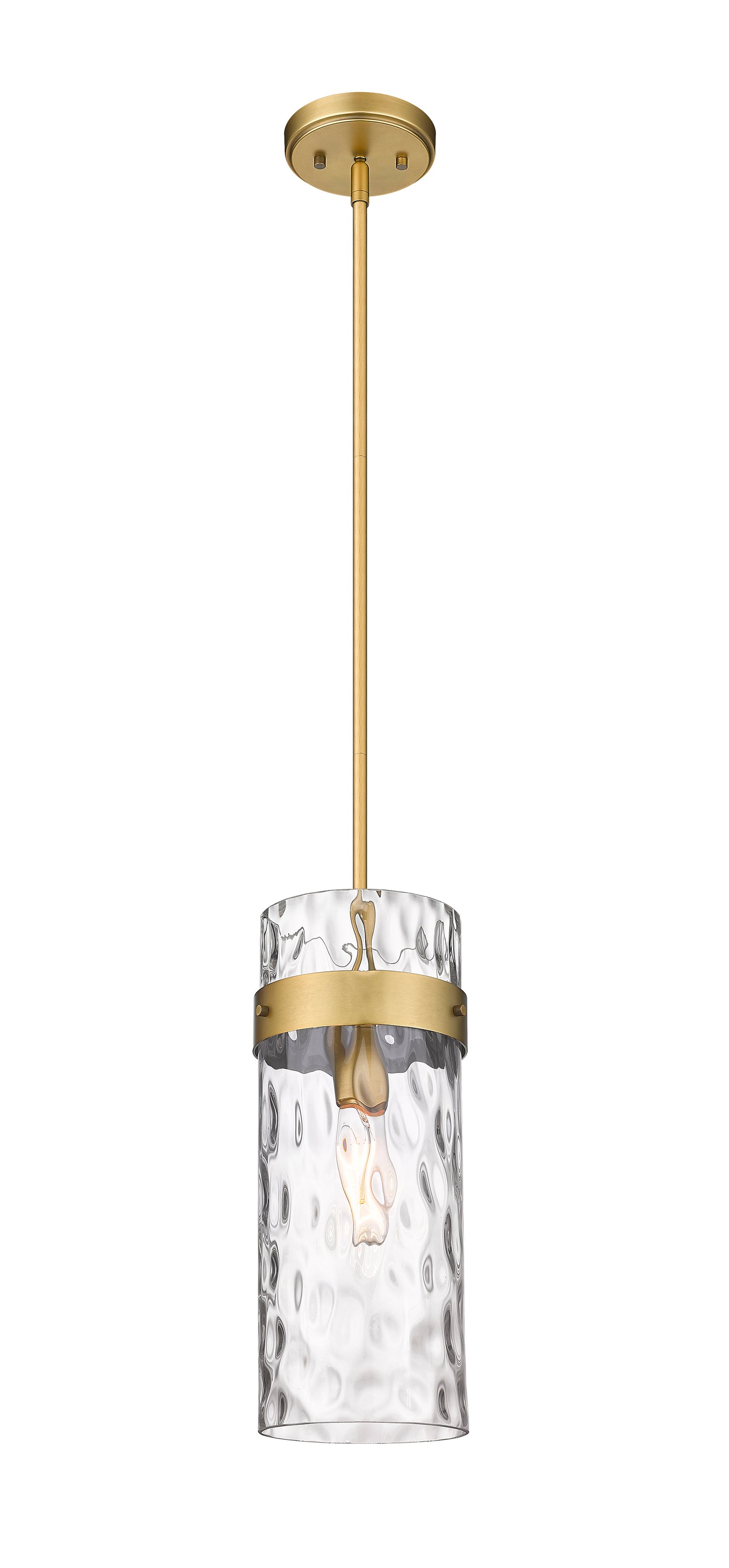3035P6-RB - Fontaine 1 Light 6" Pendant - Rubbed Brass