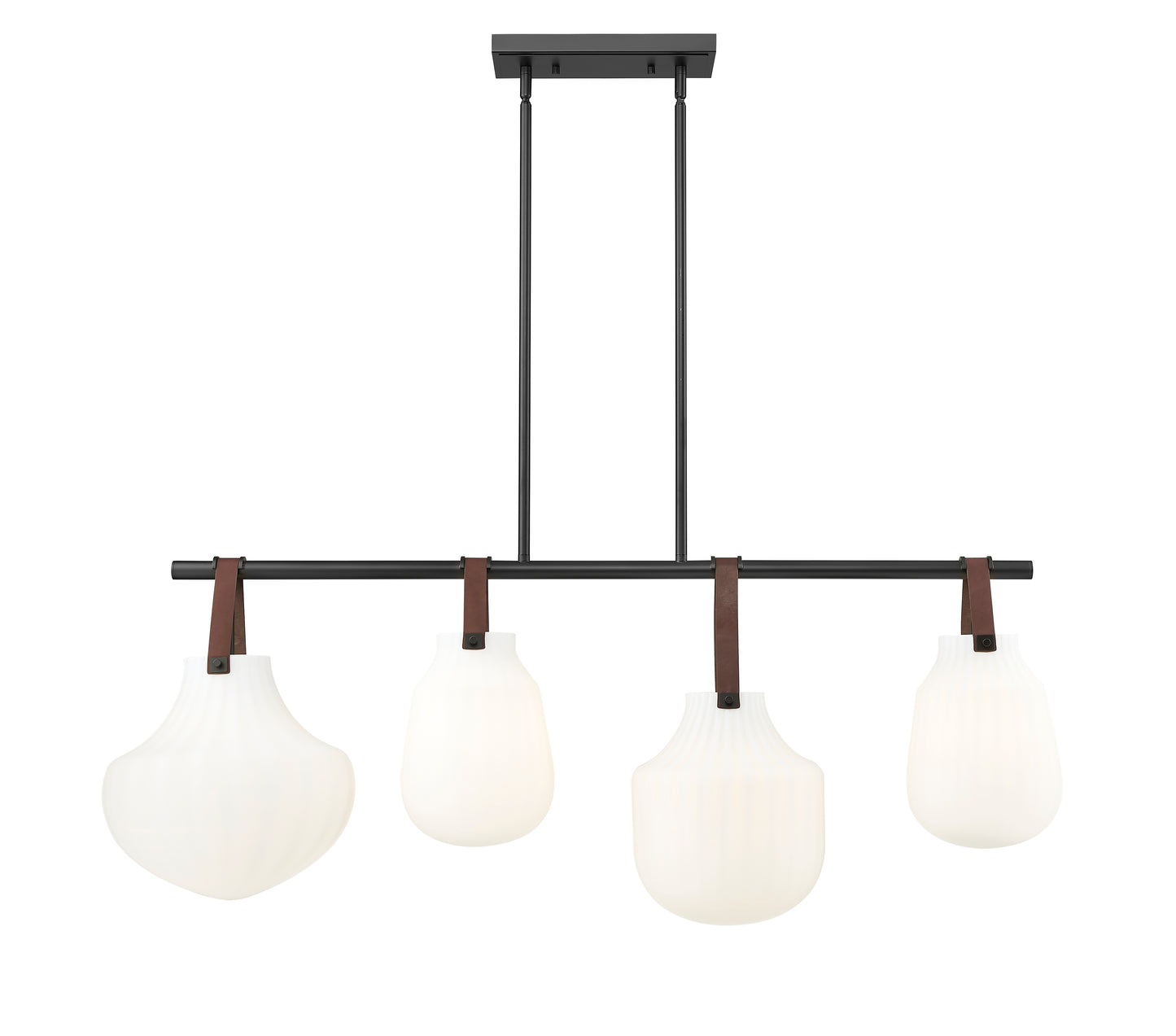 7513-4L-MB - Newbury 4 Light 13" Pendant - Matte Black
