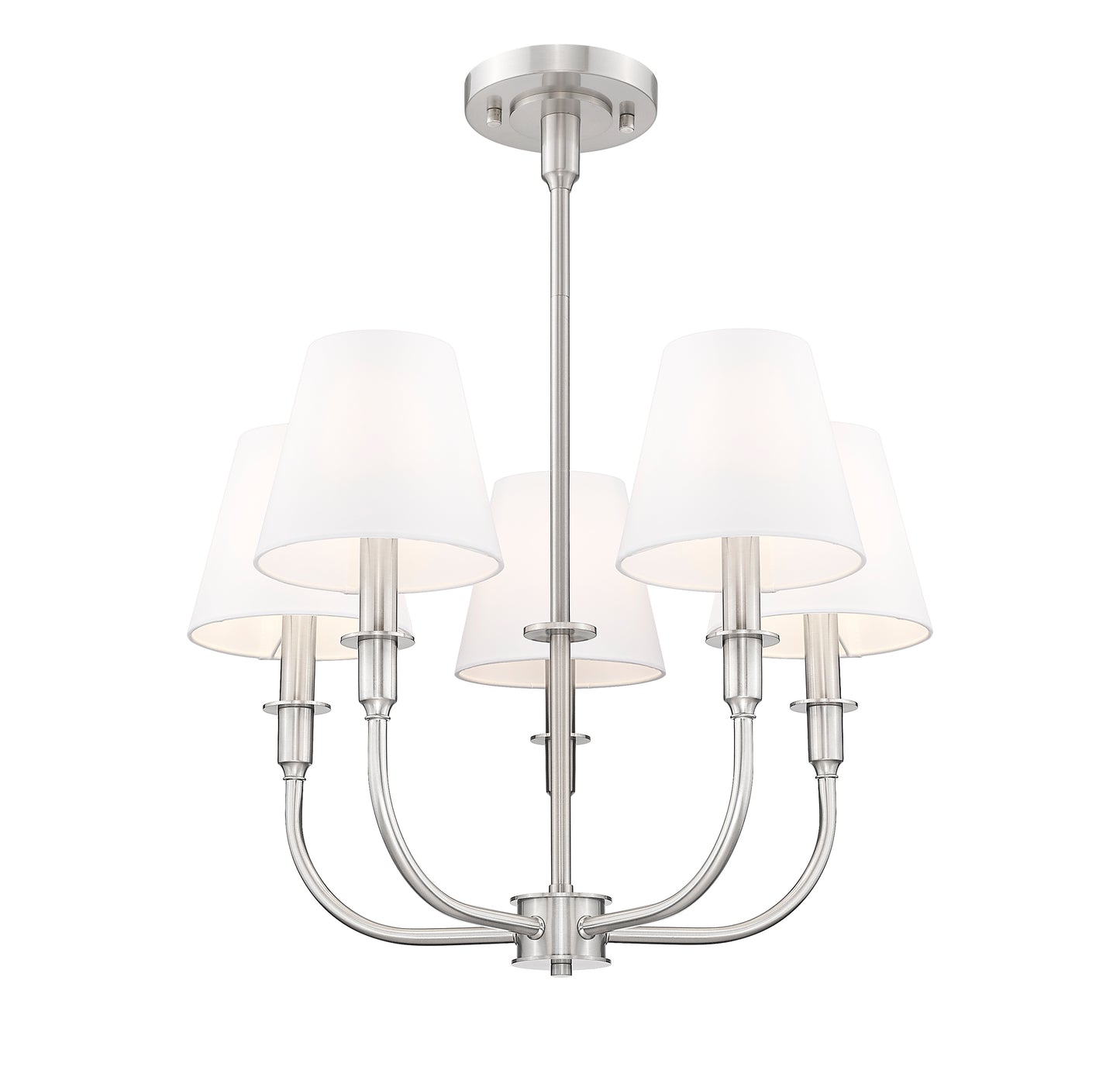 3049-18C-BN - Tova 5 Light 22" Chandelier - Brushed Nickel