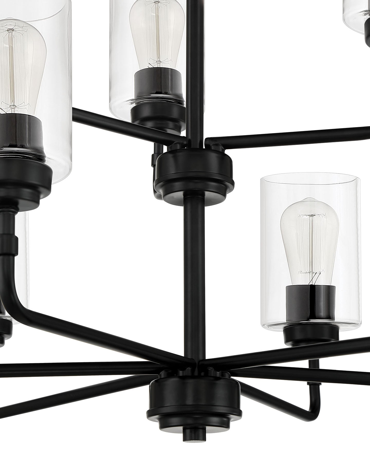 56029-FB - Stowe 9 Light 30" Wide Chandelier - Flat Black