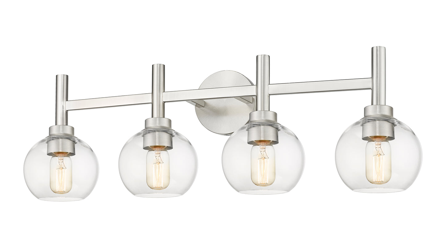 7502-4V-BN - Sutton 4 Light 32" Vanity - Brushed Nickel