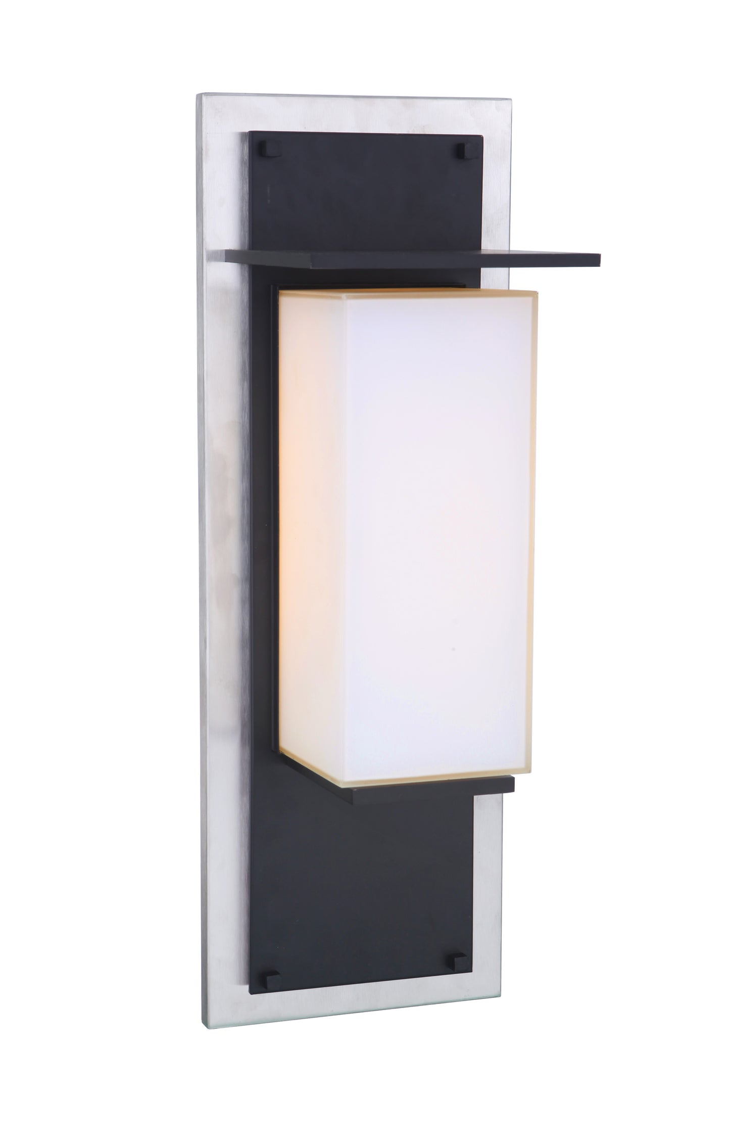 ZA2512-SSMN-LED - Heights 1 Light 20" High Outdoor Wall Lantern - Stainless Steel / Midnight