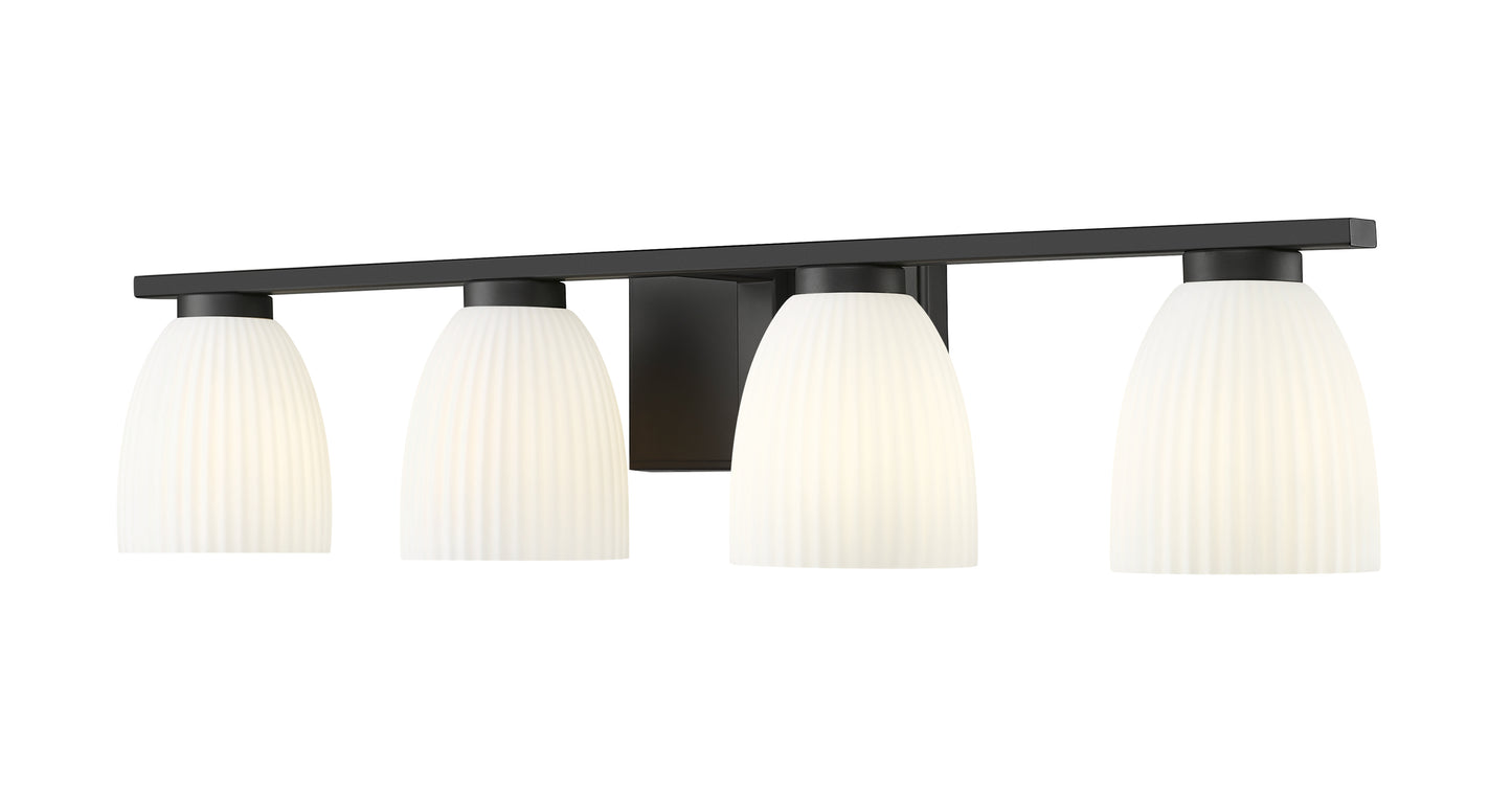 7518-4V-MB - Naya 4 Light 32" Vanity - Matte Black