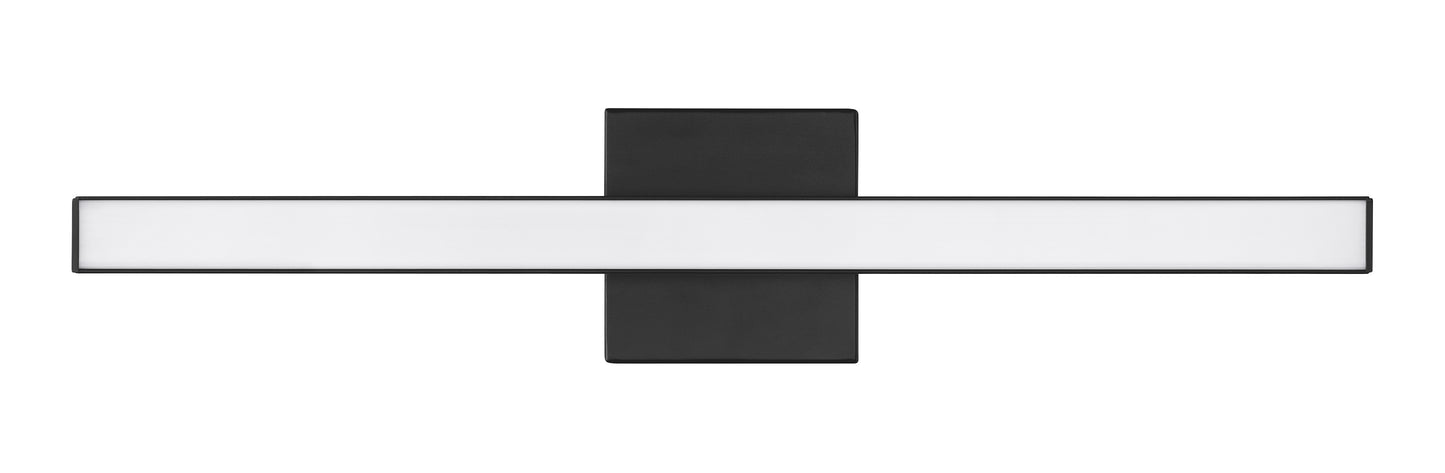 10124FB-LED - Trim 1 Light 24" Wide LED Vanity Light - Flat Black