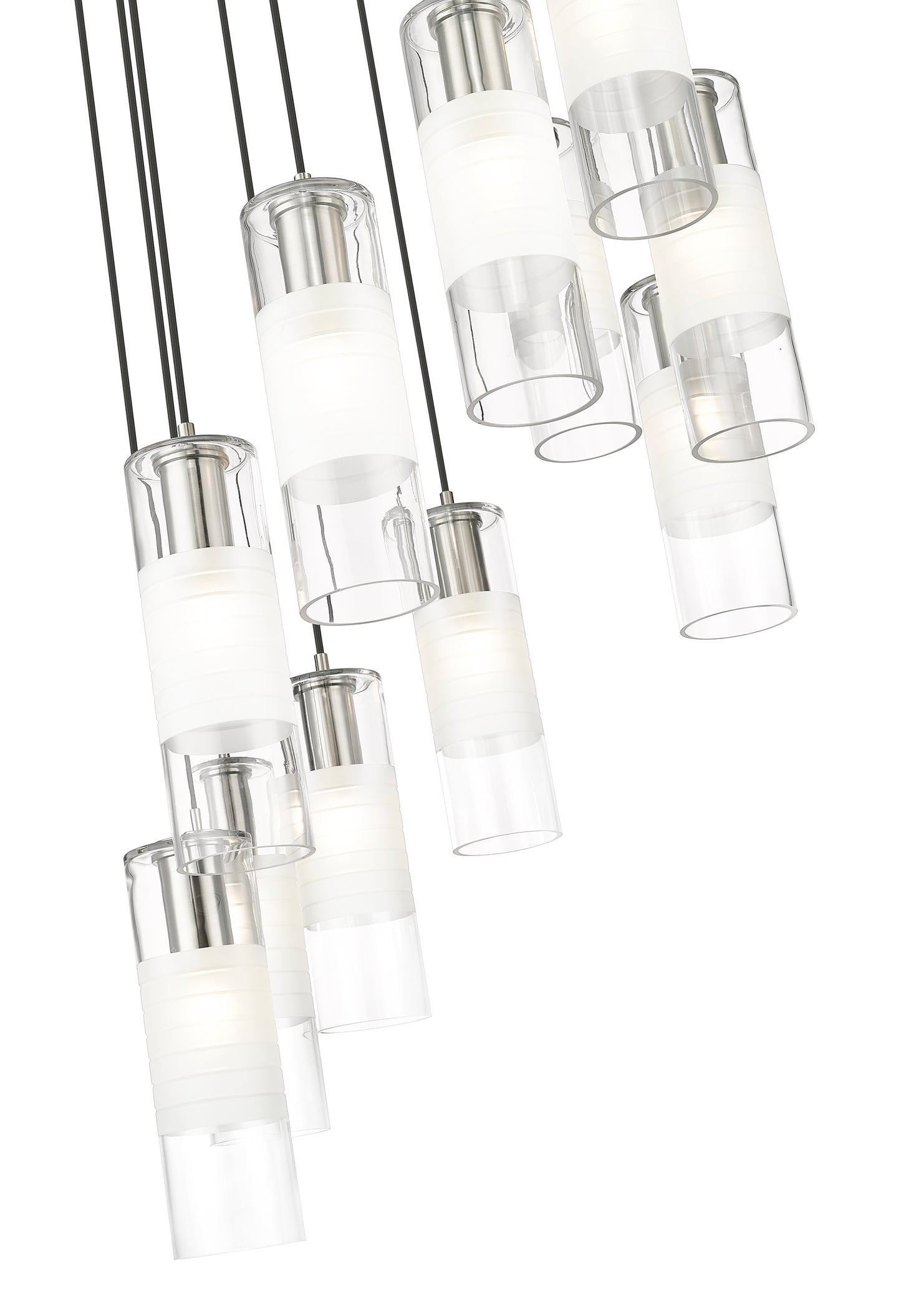 824P-11R-BN - Alton 11 Light 24" Chandelier - Brushed Nickel