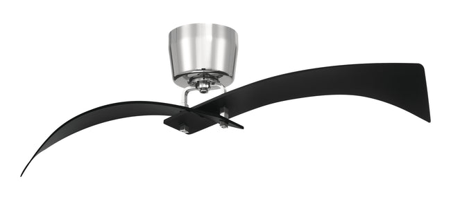 TRN52FBPLN2 - Tern 52" 2 Blade Ceiling Fan - Flat Black / Polished Nickel