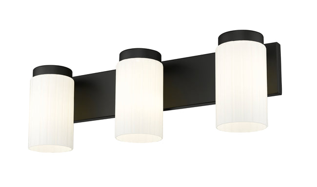 746-3V-MB - Burk 3 Light 22" Vanity - Matte Black