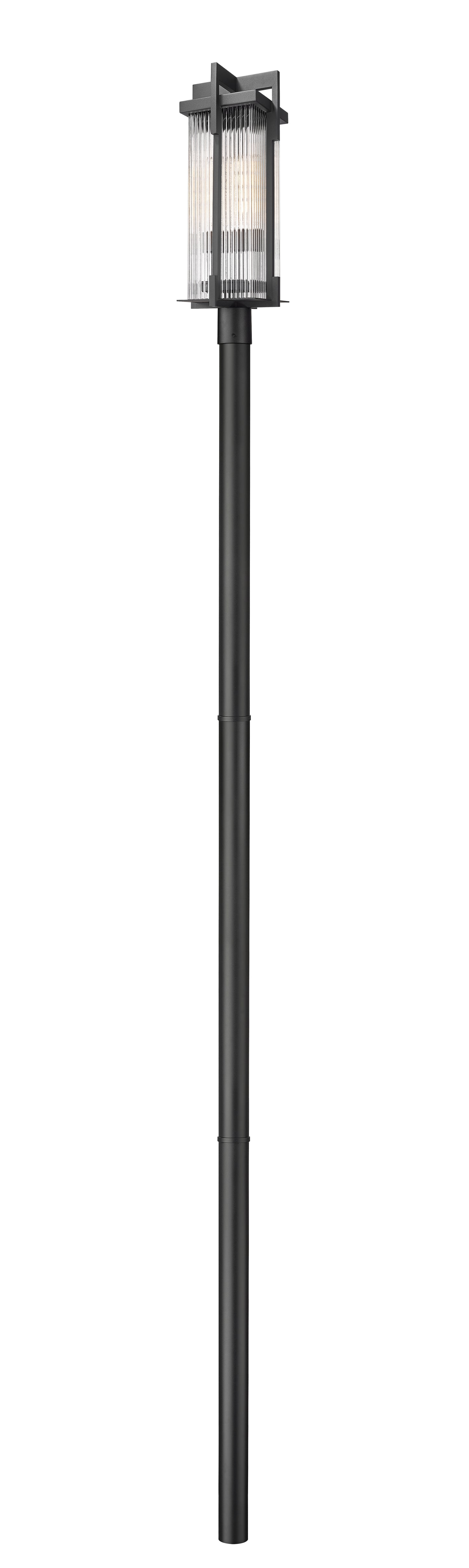 5031PHBR-5009P120-BK - Fortis 2 Light 144" Post Light - Sand Black
