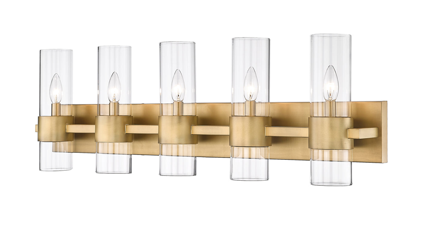 343-5V-RB - Lawson 5 Light 38" Vanity - Rubbed Brass