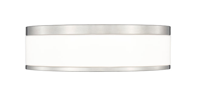 1012F12-BN-LED - Ballord 1 Light Flush 12" Mount - Brushed Nickel