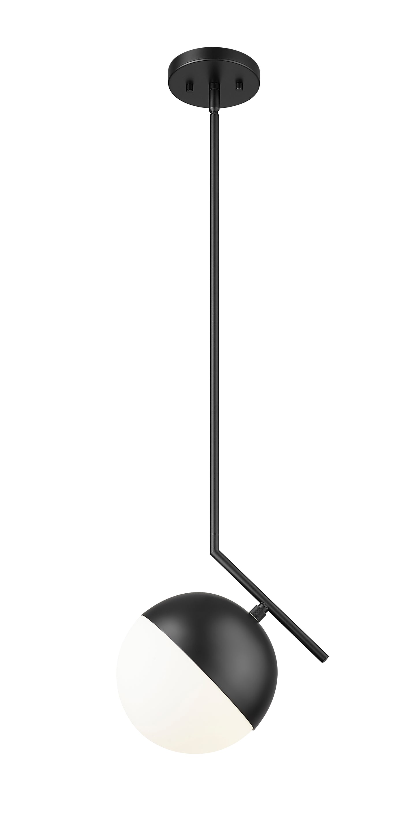 7517P11-MB - Realm Sphere 1 Light 11" Pendant - Matte Black
