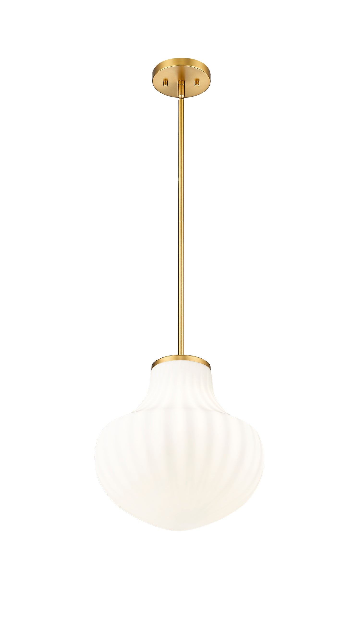 7512P13-MGLD - Newbury 1 Light 13" Pendant - Modern Gold
